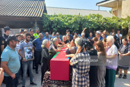 Remains of Azerbaijani serviceman who went missing laid to rest in Gakh district-UPDATED 