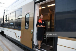 First passenger train departed from Baku to Aghdam arrives in desination - PHOTO -UPDATED 