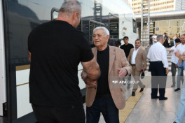 First passenger train departed from Baku to Aghdam arrives in desination - PHOTO -UPDATED 