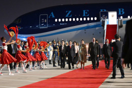 President of Azerbaijan Ilham Aliyev arrived in China for a working visit