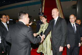 President of Azerbaijan Ilham Aliyev arrived in China for a working visit