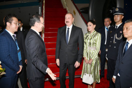 President of Azerbaijan Ilham Aliyev arrived in China for a working visit