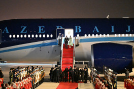 President of Azerbaijan Ilham Aliyev arrived in China for a working visit