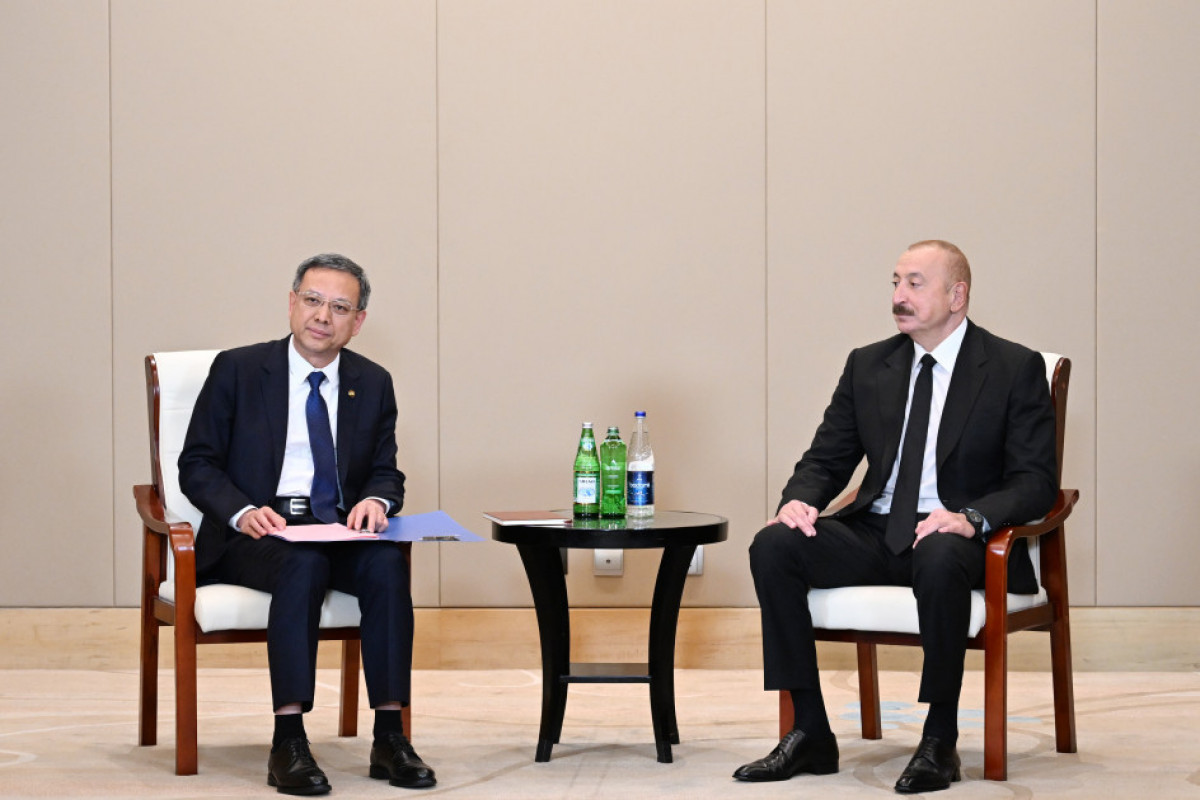 Azerbaijani President met with Ni Jen, Acting Director of China Energy Engineering Corporation Limited