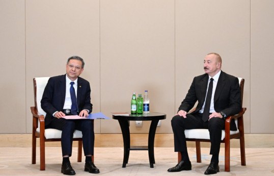 Azerbaijani President met with Ni Jen, Acting Director of China Energy Engineering Corporation Limited