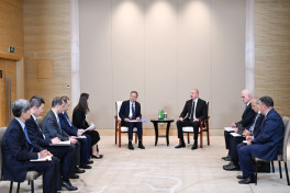 Azerbaijani President met with Ni Jen, Acting Director of China Energy Engineering Corporation Limited