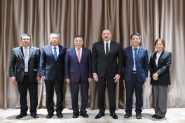 President Ilham Aliyev met with the chairman of CCCC in Tianjin