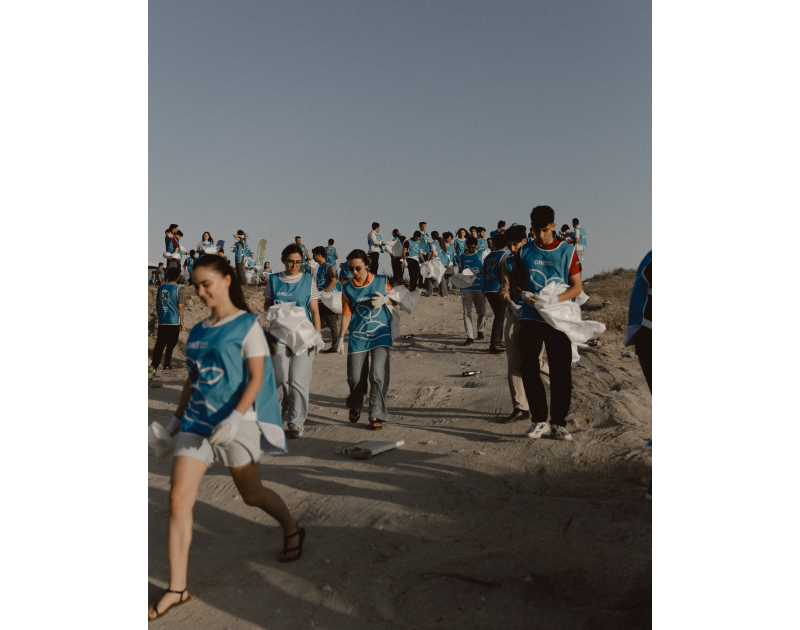 Leyla Aliyeva and Arzu Aliyeva participate in cleanup campaign in Bilgah