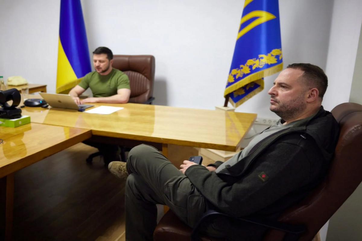 Ukrainian President Volodymyr Zelensky and former Head of the Presidential Administration Andriy Yermak
