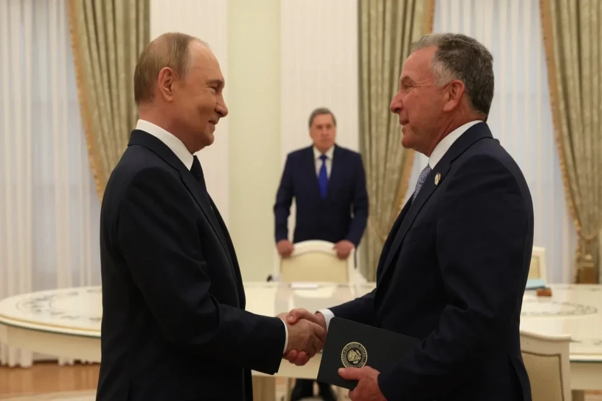 Vladimir Putin and Steve Witkoff