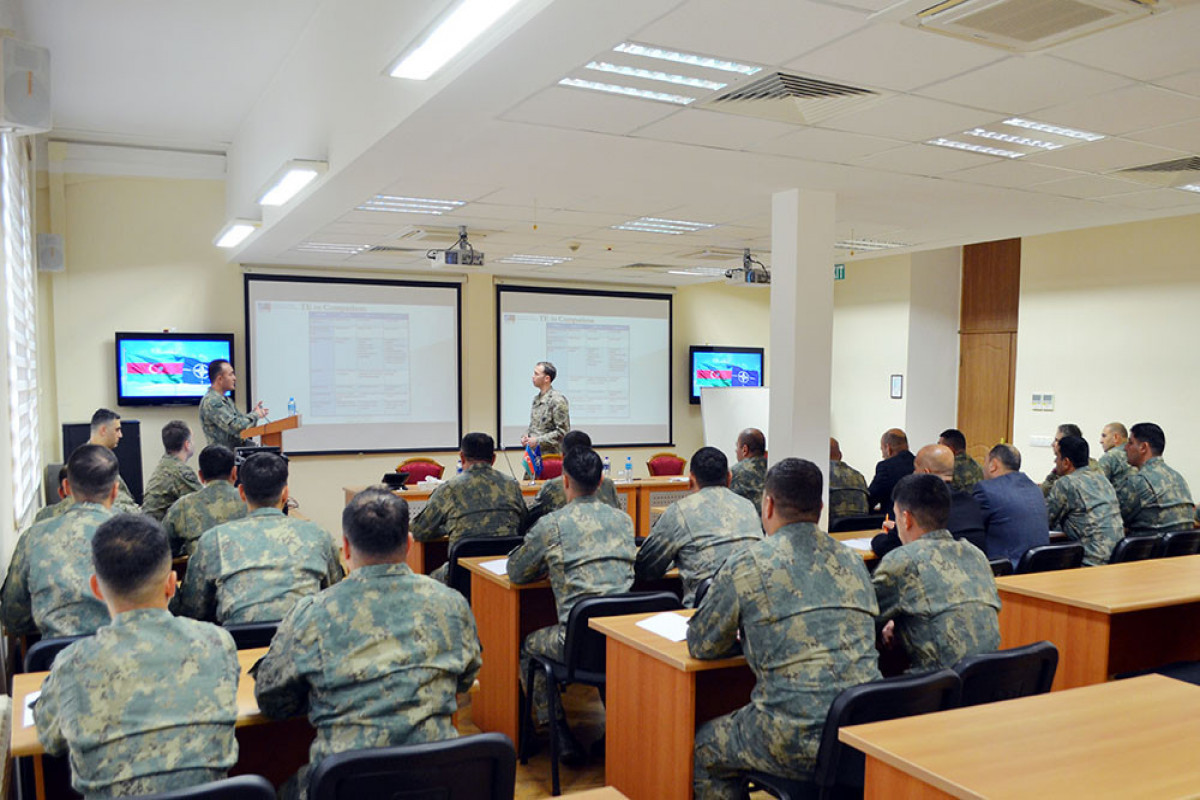 NATO mobile training team holds a seminar in Baku