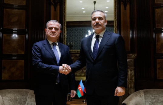 Jeyhun Bayramov, Foreign Minister of Azerbaijan and Hakan Fidan, Turkish Foreign Minister