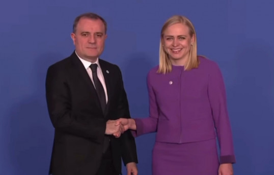 Jeyhun Bayramov, Foreing Minister of Azerbaijan and Finland’s Foreign Minister and the OSCE Chairperson-in-Office Elina Valtonen