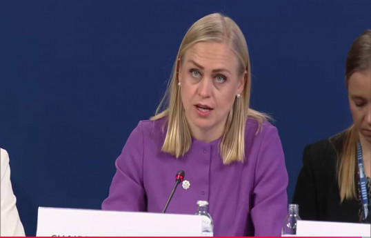  Finland’s Foreign Minister and the OSCE Chairperson-in-Office, Elina Valtonen 