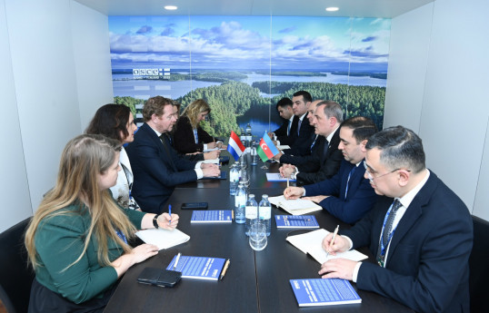 Azerbaijani, Dutch Foreign Ministers met-UPDATED 