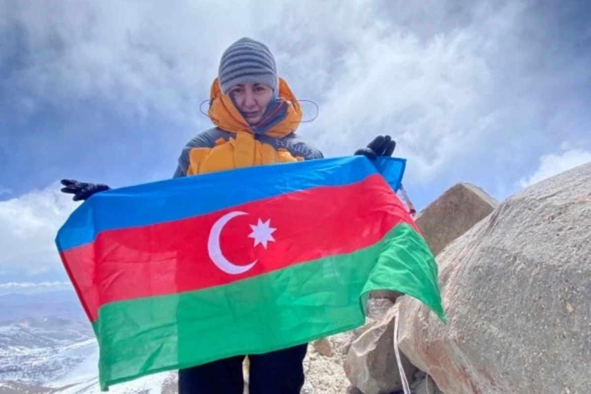 Azerbaijani mountaineer Elmira Aslanova