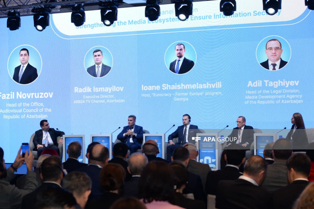 Panel session held at Azerbaijan–Georgia Media Forum in Baku