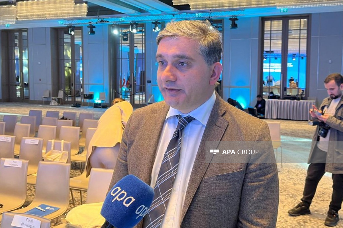 Zviad Avaliani, a participant of the Azerbaijan–Georgia Media Forum and a representative of “POSTV Georgia”