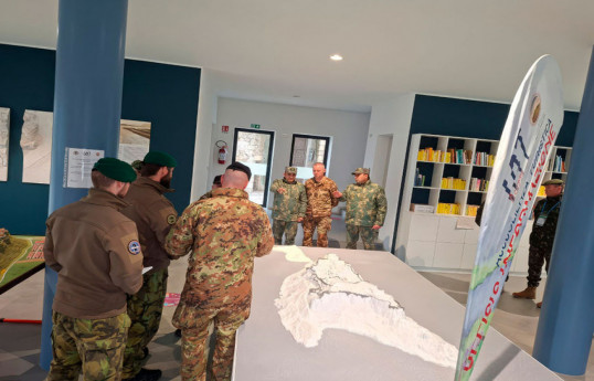 Azerbaijani delegation participates in an exercise in Italy