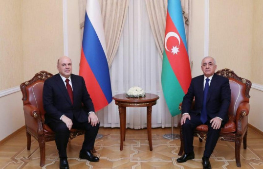Mikhail Mishustin and Ali Asadov