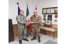 Azerbaijani delegation participates in an exercise in Italy
