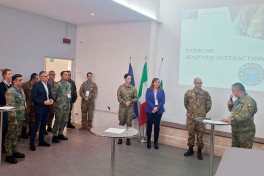 Azerbaijani delegation participates in an exercise in Italy