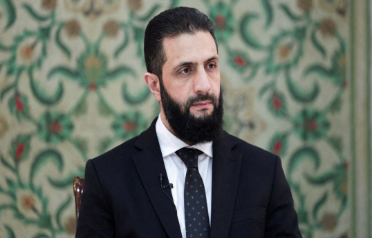 Syria's de facto leader Ahmed al-Sharaa