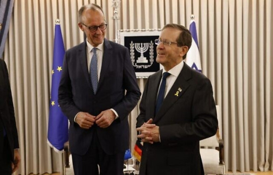 Germany’s Merz hails ‘miracle’ friendship with Israel in meeting with Herzog