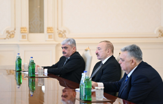 Ilham Aliyev, President of the Republic of Azerbaijan and Vladimir Putin, President of the Russian Federation
