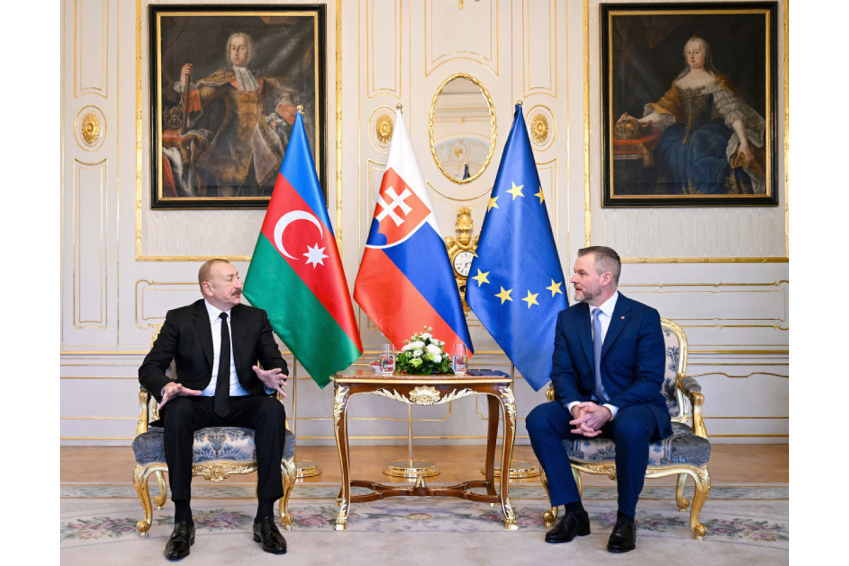 President of the Republic of Azerbaijan Ilham Aliyev, President of the Republic of Slovakia Peter Pellegrini