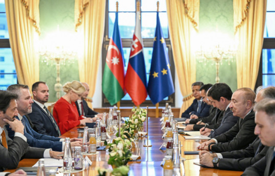 President of Azerbaijan Ilham Aliyev held expanded meeting with President of Slovakia in Bratislava-PHOTO -UPDATED 