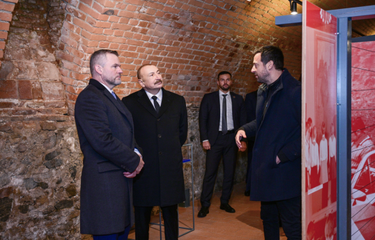 Presidents of Azerbaijan and Slovakia visited Devin Castle in Bratislava