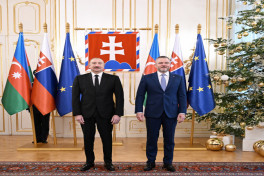 Official welcome ceremony was held for President Ilham Aliyev in Bratislava