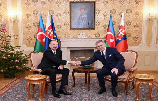 President of the Republic of Azerbaijan, Ilham Aliyev, and the Prime Minister of the Slovak Republic, Robert Fico