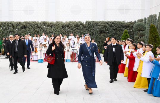 Leyla Aliyeva attends opening of Awaza branch of Charitable Foundation for Assistance to Children in Need of Guardianship in Turkmenistan