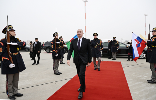 President Ilham Aliyev concluded official visit to Slovakia