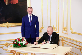 President Ilham Aliyev held one-on-one and expanded meetings with Speaker of National Council of Slovakia-UPDATED 