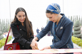 Leyla Aliyeva attends opening of Awaza branch of Charitable Foundation for Assistance to Children in Need of Guardianship in Turkmenistan