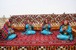 Vice-President of Heydar Aliyev Foundation Leyla Aliyeva visits exhibition of Turkmen national cuisine