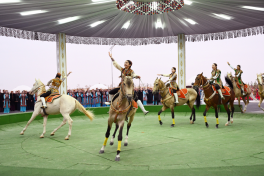 Vice-President of Heydar Aliyev Foundation Leyla Aliyeva visits exhibition of Turkmen national cuisine