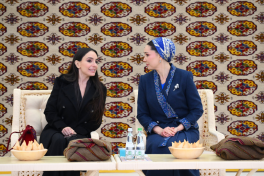 Vice-President of Heydar Aliyev Foundation Leyla Aliyeva visits exhibition of Turkmen national cuisine