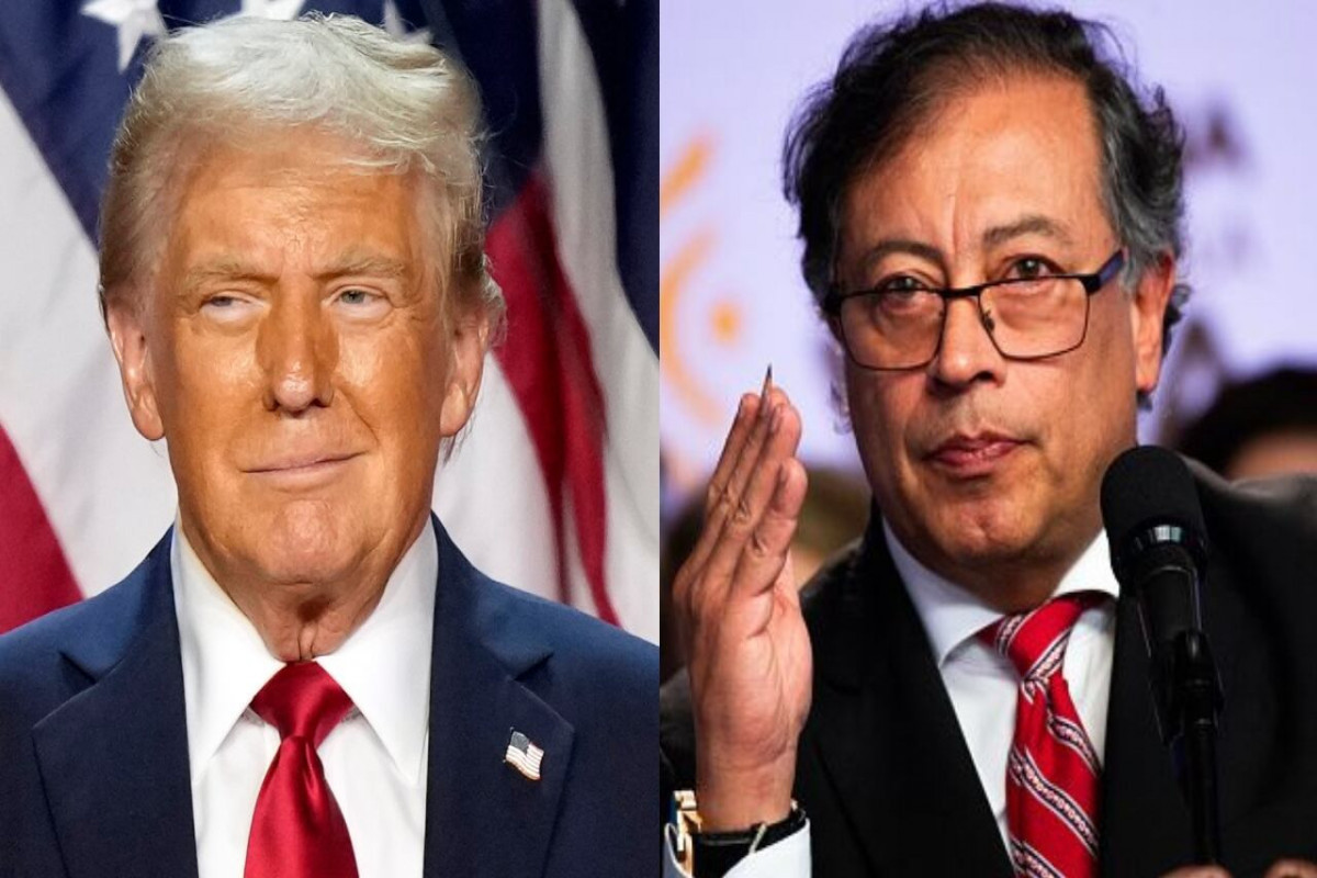 US President Donald Trump and  Colombian President Gustavo Petro