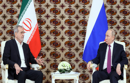 Iran's ambassador to Russia said Putin and Pezeshkian would meet in Turkmenistan
