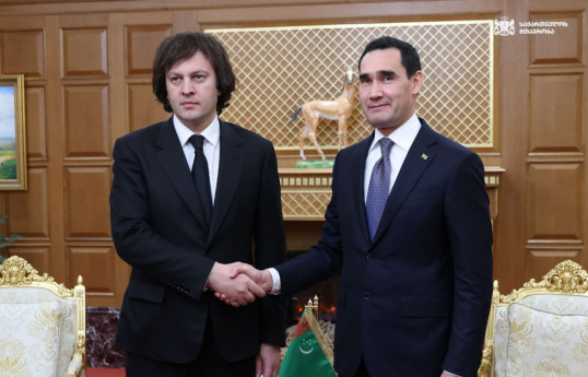 Georgian Prime Minister Irakli Kobakhidze, Turkmenistan President Serdar Berdimuhamedov