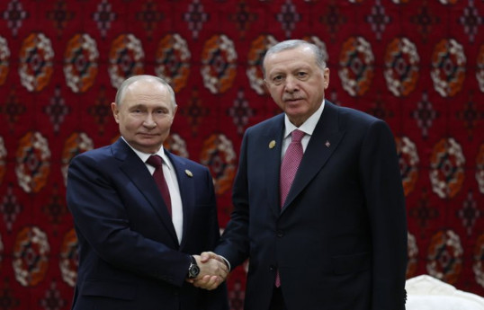 Vladimir Putin, Russian President and Recep Tayyip Erdoğan, Turkish President