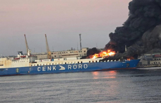 Russia hits Turkish cargo ship in Ukraine's Odessa