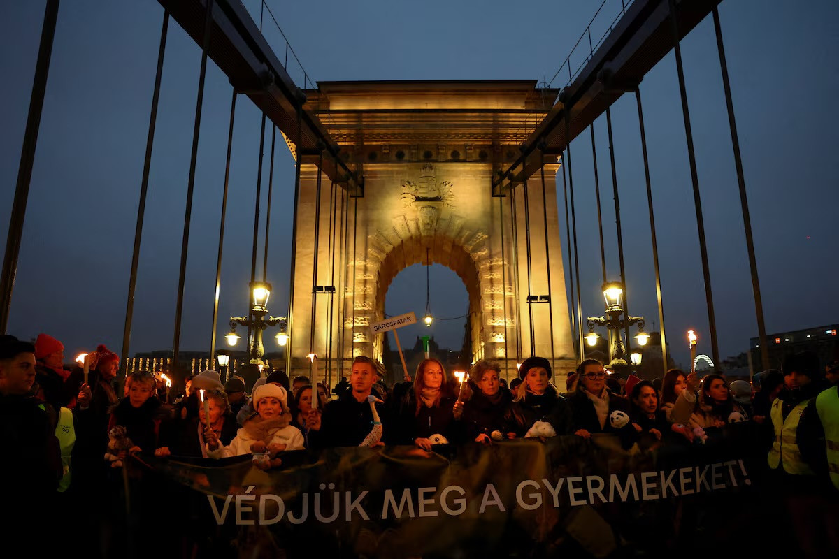 Thousands march in Hungary in protest over child abuse scandal