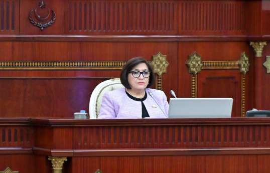 Speaker of the Parliament Sahiba Gafarova