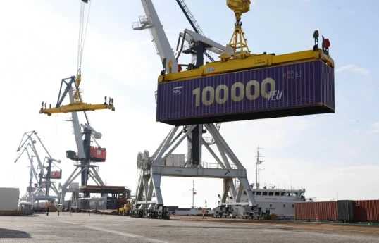 Record turnover at Port of Baku: Annual container throughput reaches 100,000 TEU