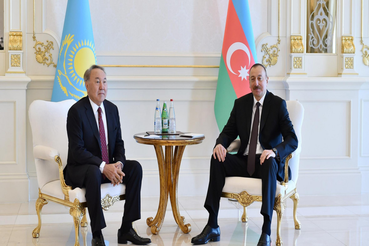 First President of the Republic of Kazakhstan, Nursultan Nazarbayev, President of the Republic of Azerbaijan, Ilham Aliyev